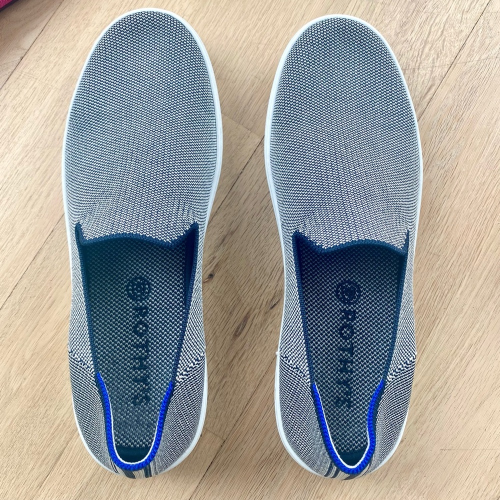 Rothy’s The Original Slip on Sneaker in Anchor size 9.5